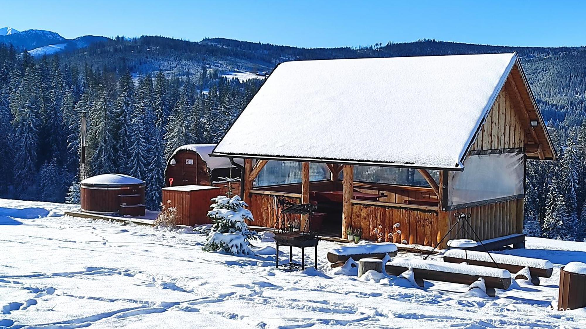 Witowianskie Domki Z Kominkiem, Jacuzzi I Sauna Dzianisz Exterior photo
