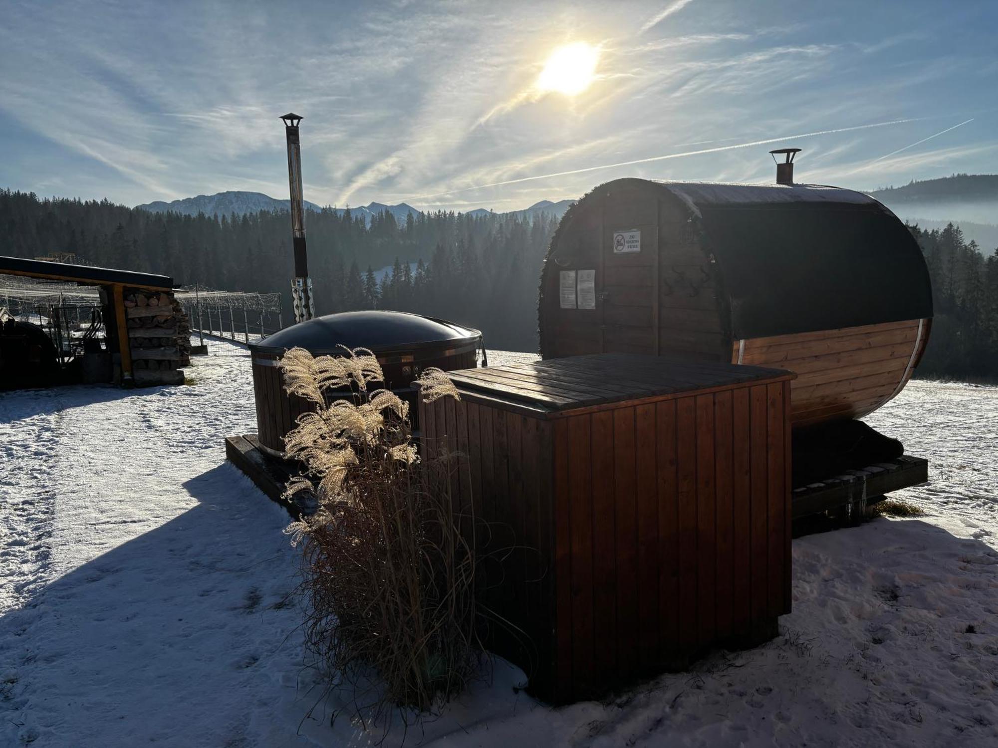 Witowianskie Domki Z Kominkiem, Jacuzzi I Sauna Dzianisz Exterior photo